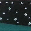 Black pelmet with craft gem embellishments
