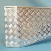 Chamfered end pelmet covered in checker plate self adhesive film from createyourworld.co.uk
