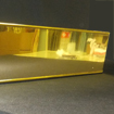 Mirror finish pelmet in gold