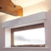 Pelmets with uplighters in a local restaurant