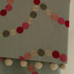 Spotted Fabric Pelmet Detail